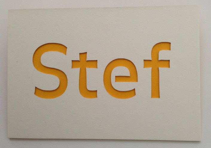Stef kaart voorzijde