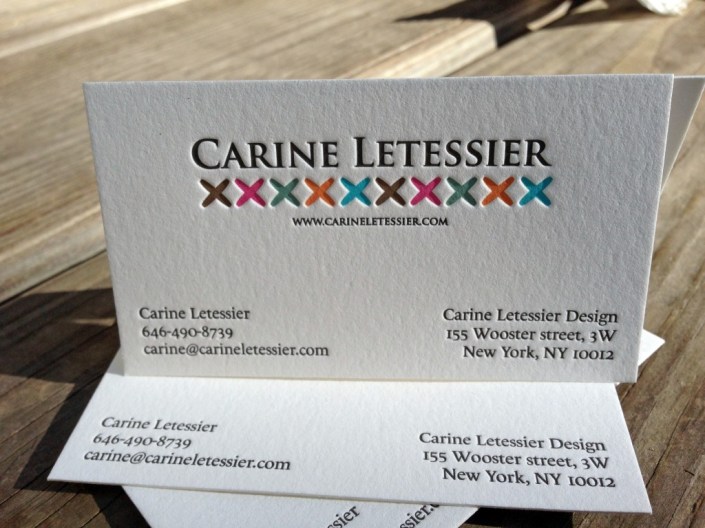 Carne Lettra 6 kleuren letterpress