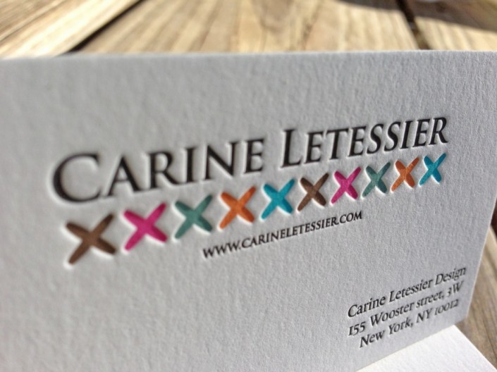 Carne Lettra 6 kleuren letterpress