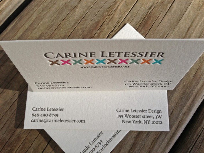 Carne Lettra 6 kleuren letterpress