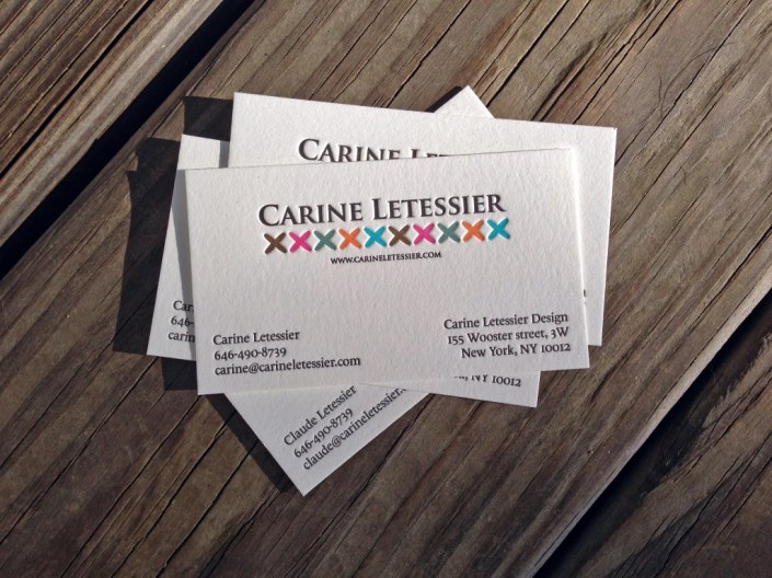 Carne Lettra 6 kleuren letterpress